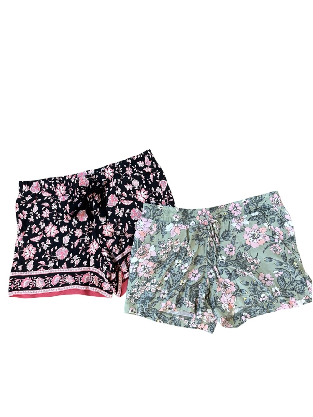 Loft Floral Mid Rise Lounge Shorts.  Bundle of 2.  Size XS